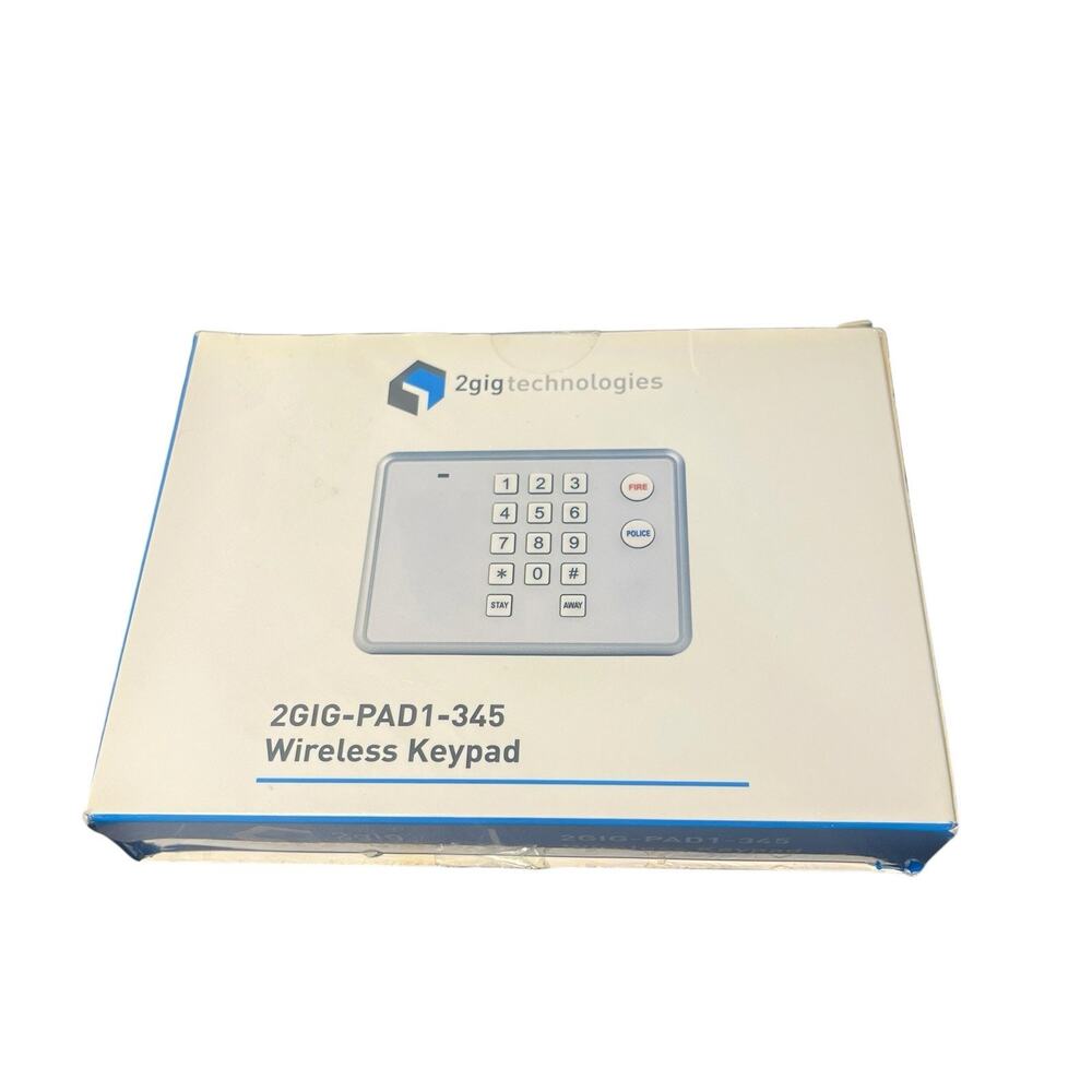 2 Gig-pad1-345 wireless keypad & 2Gig-Dw20r-345 recessed door contact